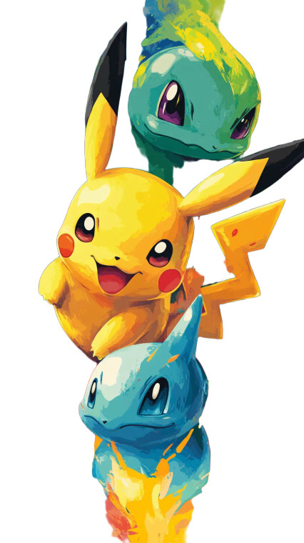 Colourful Pokemon Poster Vinyl Car Decal Sticker – Waterproof & UV-Resistant 8"