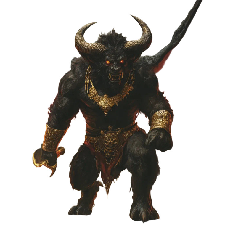 Demonic Minotaur Warrior Vinyl Car Decal Sticker – Waterproof & UV-Resistant 8"