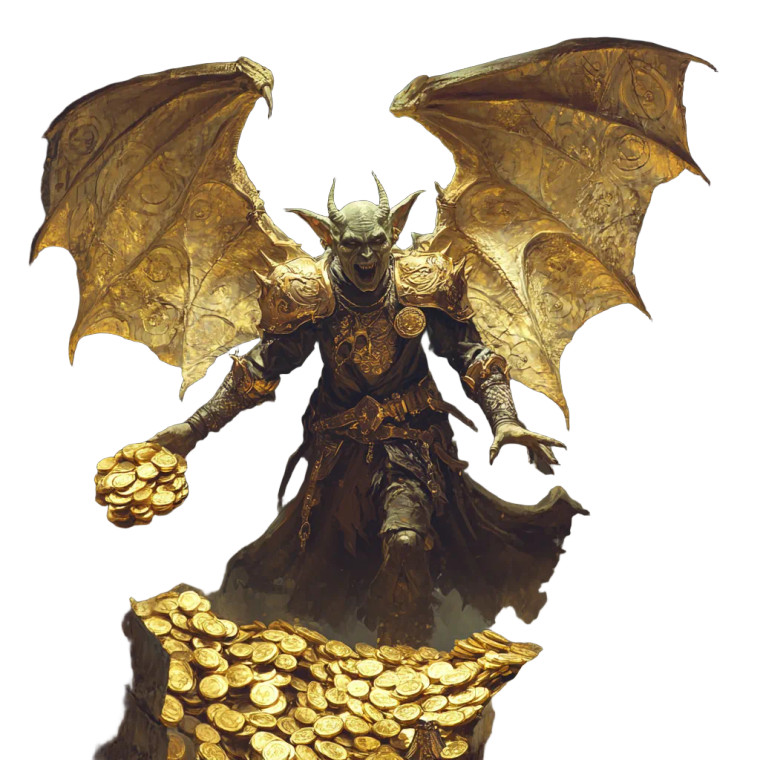 Golden Vampire Vinyl Car Decal Sticker – Waterproof & UV-Resistant 8"