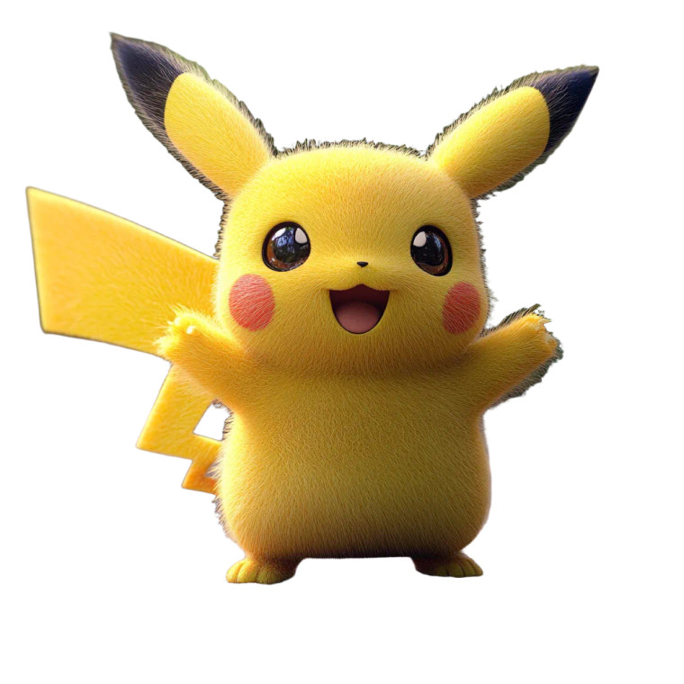 3D Pikachu Vinyl Car Decal Sticker – Waterproof & UV-Resistant 8"