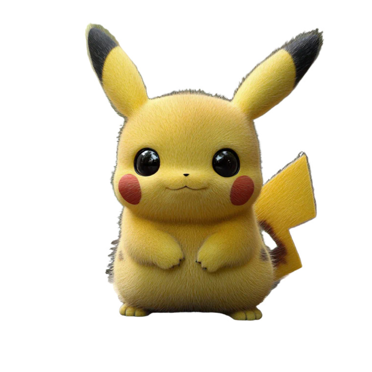 Pikachu Black Tail Vinyl Car Decal Sticker – Waterproof & UV-Resistant 8"