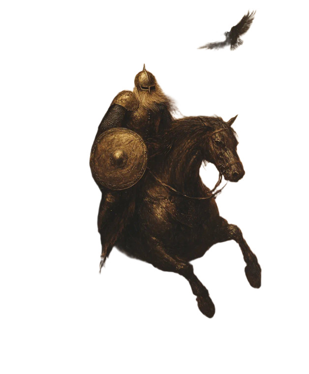 Viking Knight Riding Vinyl Car Decal Sticker – Waterproof & UV-Resistant 8"