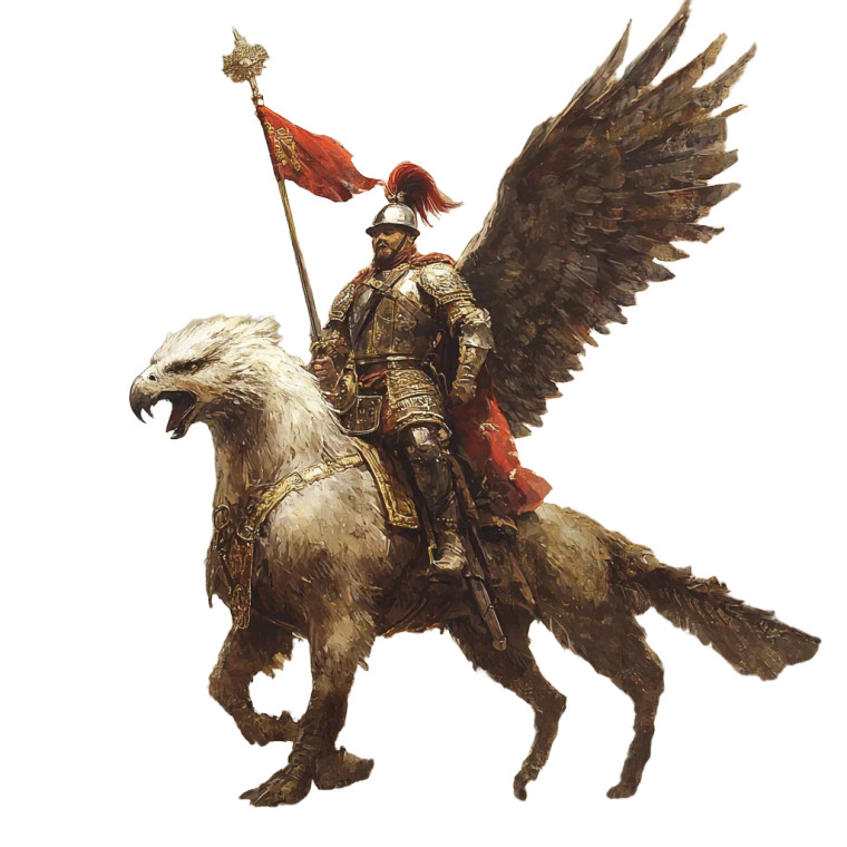 Polish Hussar Griffin Vinyl Car Decal Sticker – Waterproof & UV-Resistant 8"