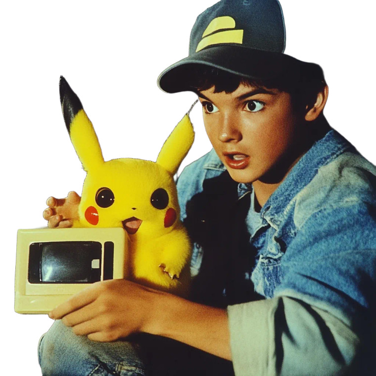 1960S Ash Ketchum Vinyl Car Decal Sticker – Waterproof & UV-Resistant 8"