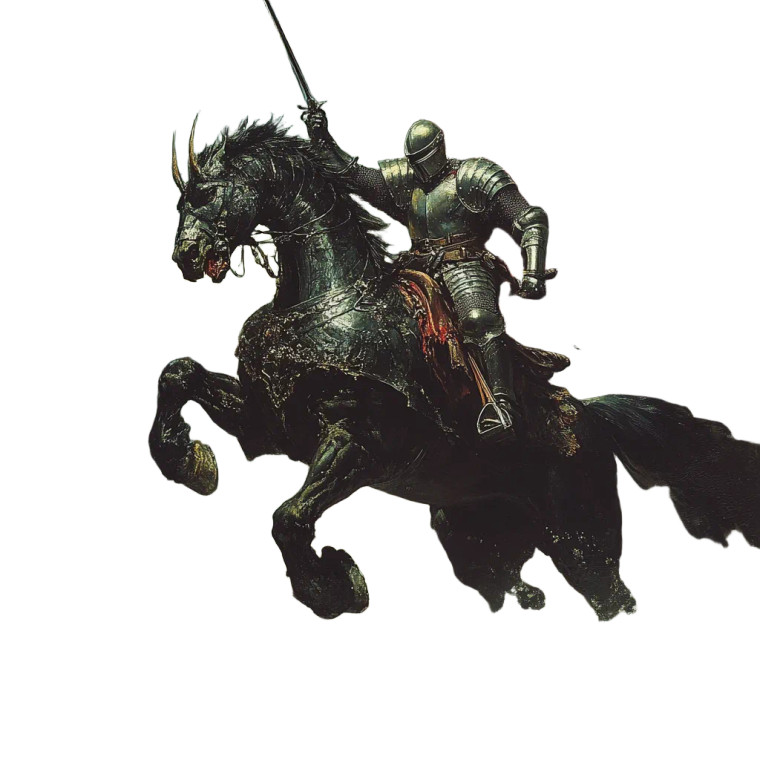 Knight Vs Dragon V9 Vinyl Car Decal Sticker – Waterproof & UV-Resistant 8"