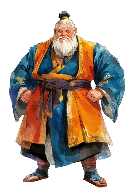 Wise Chinese Grandfather Vinyl Car Decal Sticker – Waterproof & UV-Resistant 8"