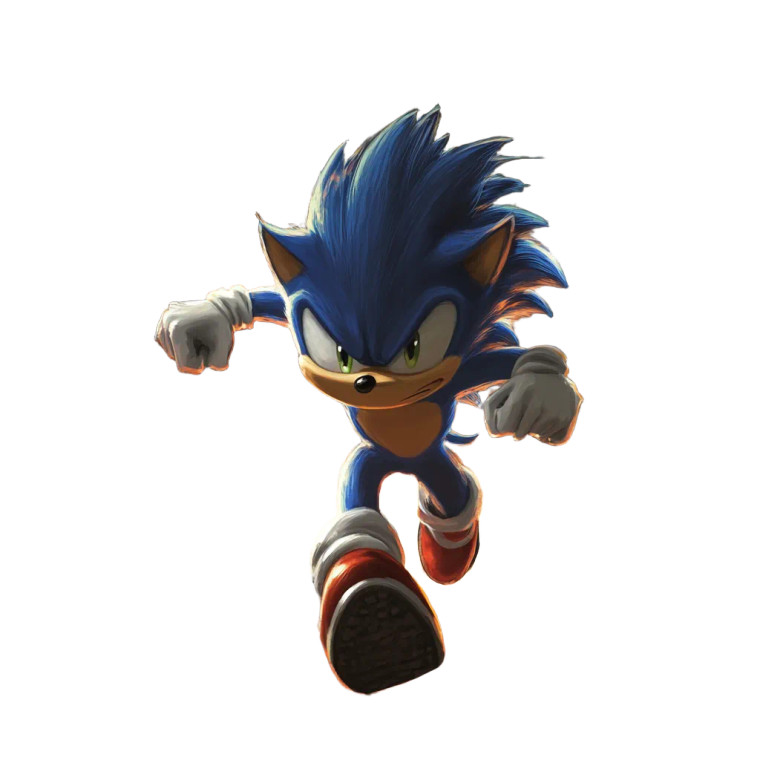 Sonic Racing Vinyl Car Decal Sticker – Waterproof & UV-Resistant 8"