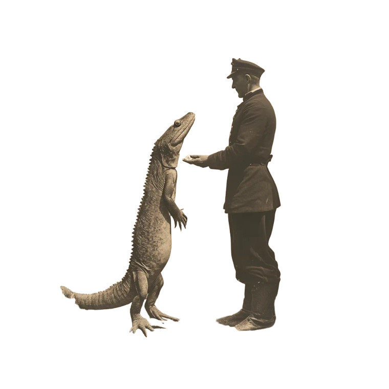 Captain And Salamander Vinyl Car Decal Sticker – Waterproof & UV-Resistant 8"