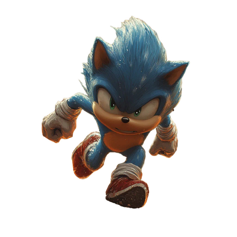 Sonic On Bridge Vinyl Car Decal Sticker – Waterproof & UV-Resistant 8"