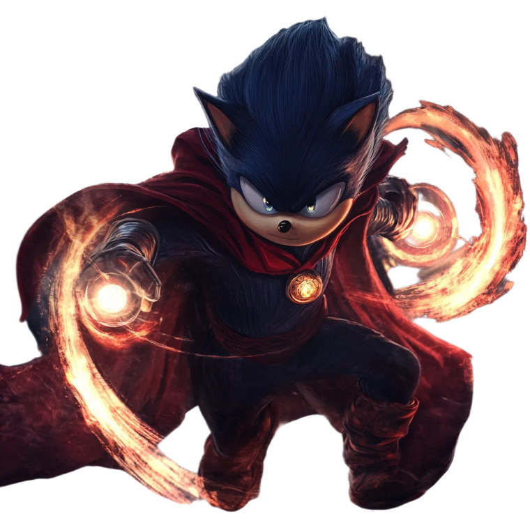 Sonic Doctor Strange Vinyl Car Decal Sticker – Waterproof & UV-Resistant 8"