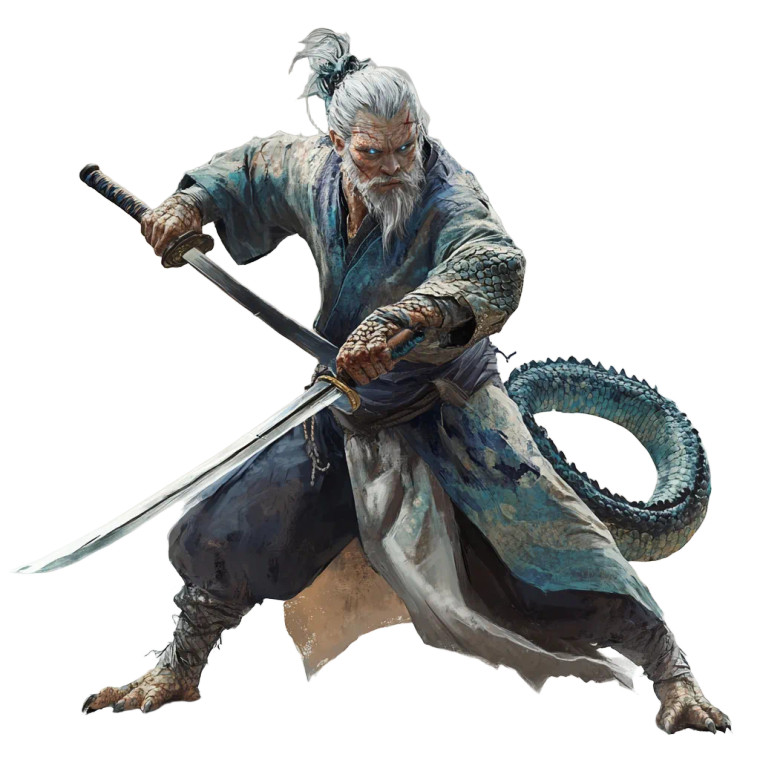 Lizard Warrior Sage Vinyl Car Decal Sticker – Waterproof & UV-Resistant 8"