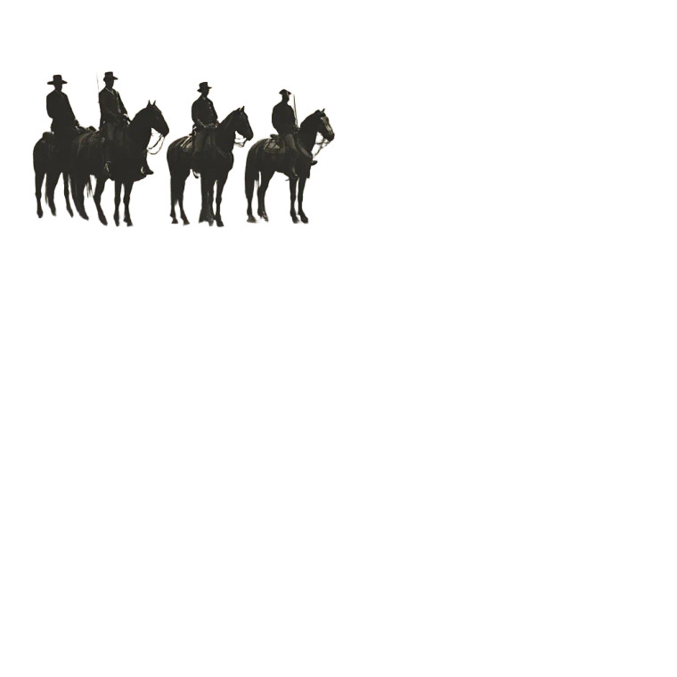Four Horsemen Cliff Vinyl Car Decal Sticker – Waterproof & UV-Resistant 8"