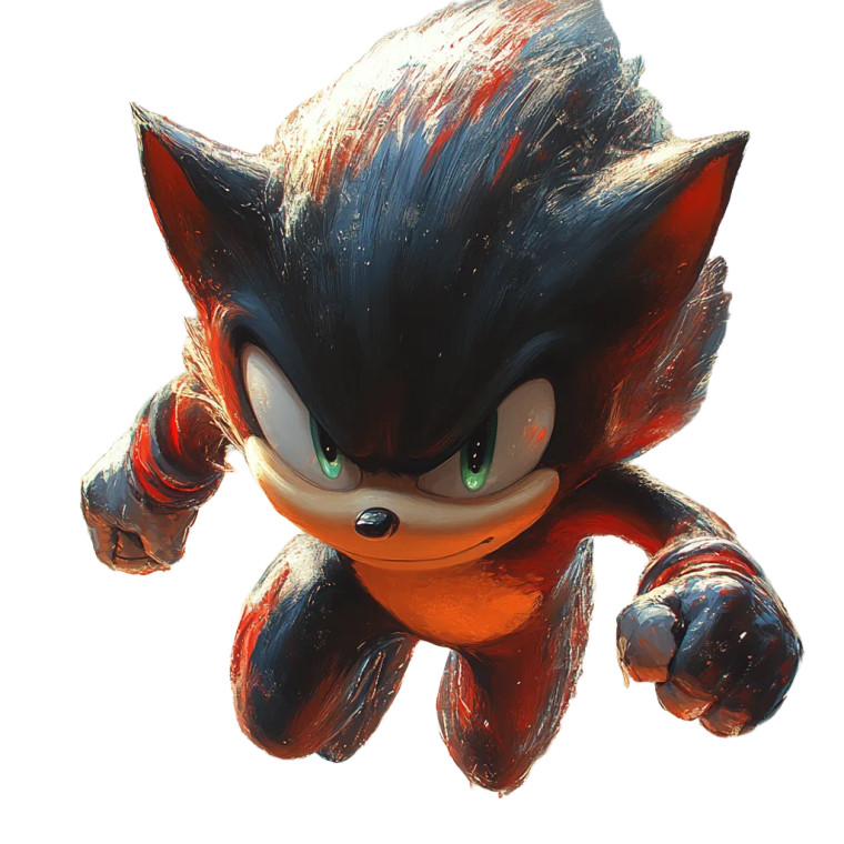 Shadow The Hedgehog V3 Vinyl Car Decal Sticker – Waterproof & UV-Resistant 8"