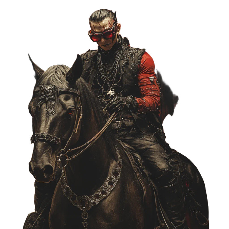 Vampire Horse Rider Vinyl Car Decal Sticker – Waterproof & UV-Resistant 8" Vampire Horse Rider Vinyl Car Decal Sticker – Waterproof & UV-Resistant 8"