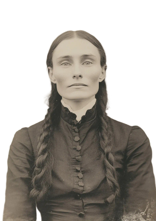 Vintage Non-Binary Portrait Vinyl Car Decal Sticker – Waterproof & UV-Resistant 8"