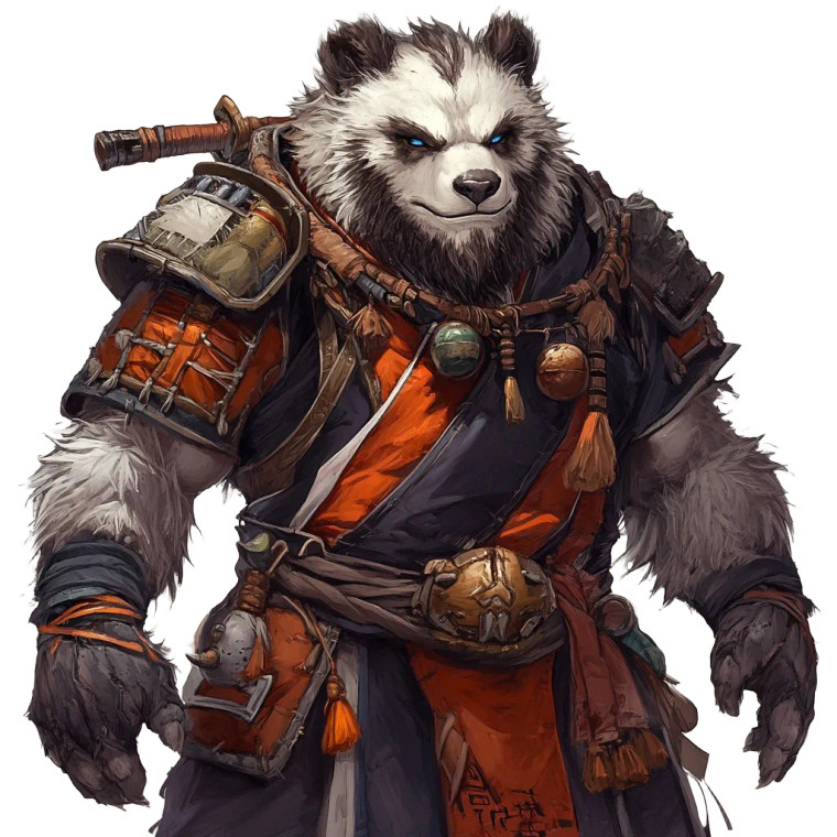 Pandaren Warrior Vinyl Car Decal Sticker – Waterproof & UV-Resistant 8"