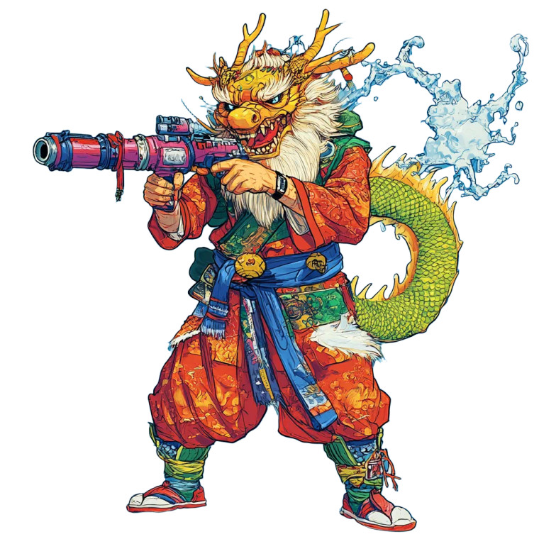 Modern Sea Dragon King Vinyl Car Decal Sticker – Waterproof & UV-Resistant 8"