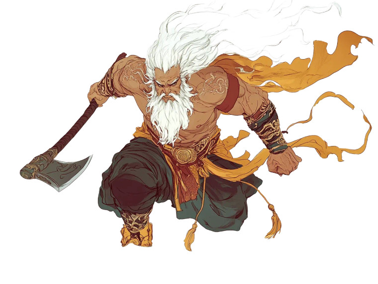 Chinese Mythic Immortal Vinyl Car Decal Sticker – Waterproof & UV-Resistant 8"