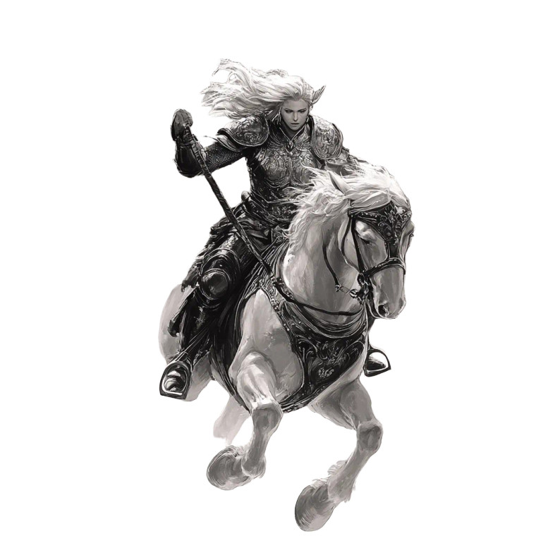 Valkyrie In Battle Vinyl Car Decal Sticker – Waterproof & UV-Resistant 8"