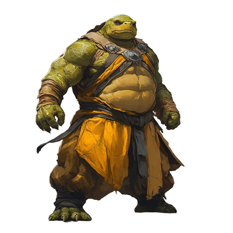 Monk Tortle Warrior Vinyl Car Decal Sticker – Waterproof & UV-Resistant 8"