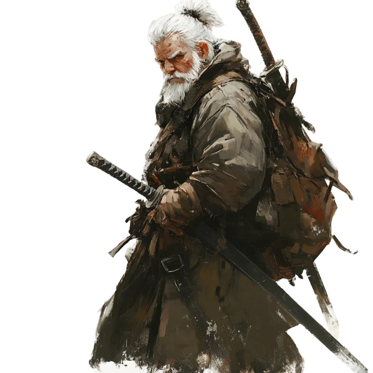 Fantasy Dwarf Wanderer Vinyl Car Decal Sticker – Waterproof & UV-Resistant 8"