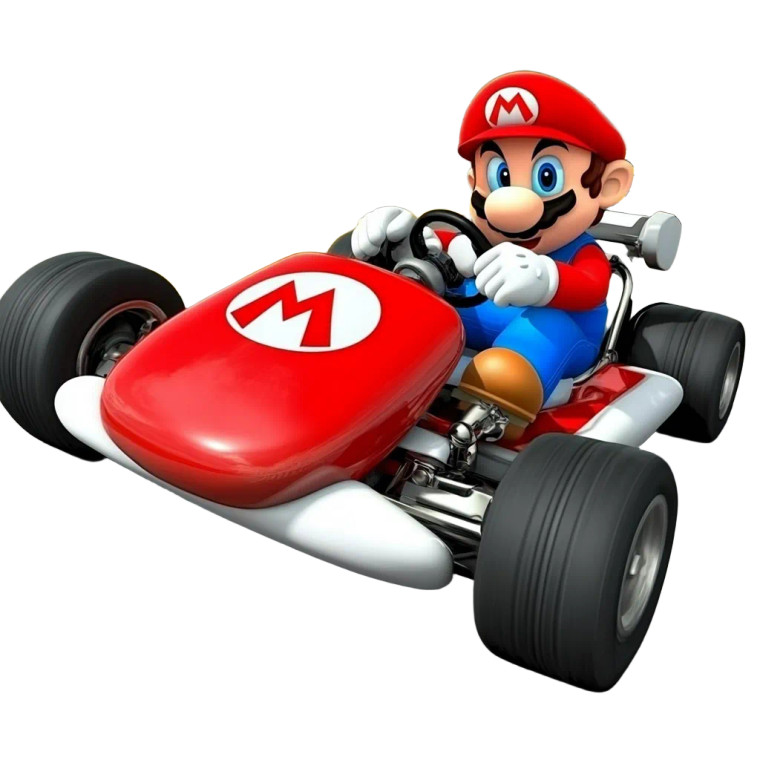 Mario Vs Mcqueen Vinyl Car Decal Sticker – Waterproof & UV-Resistant 8"
