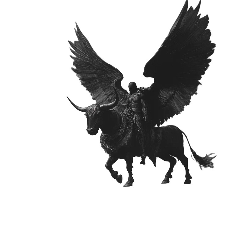 Assyrian Winged Bull Vinyl Car Decal Sticker – Waterproof & UV-Resistant 8"