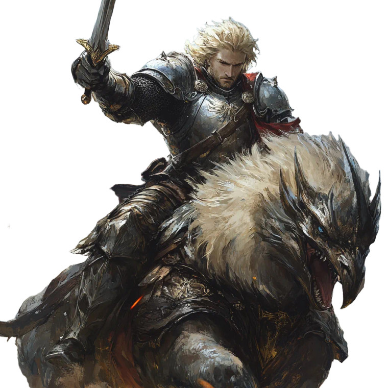 Knight On Griffon V3 Vinyl Car Decal Sticker – Waterproof & UV-Resistant 8"