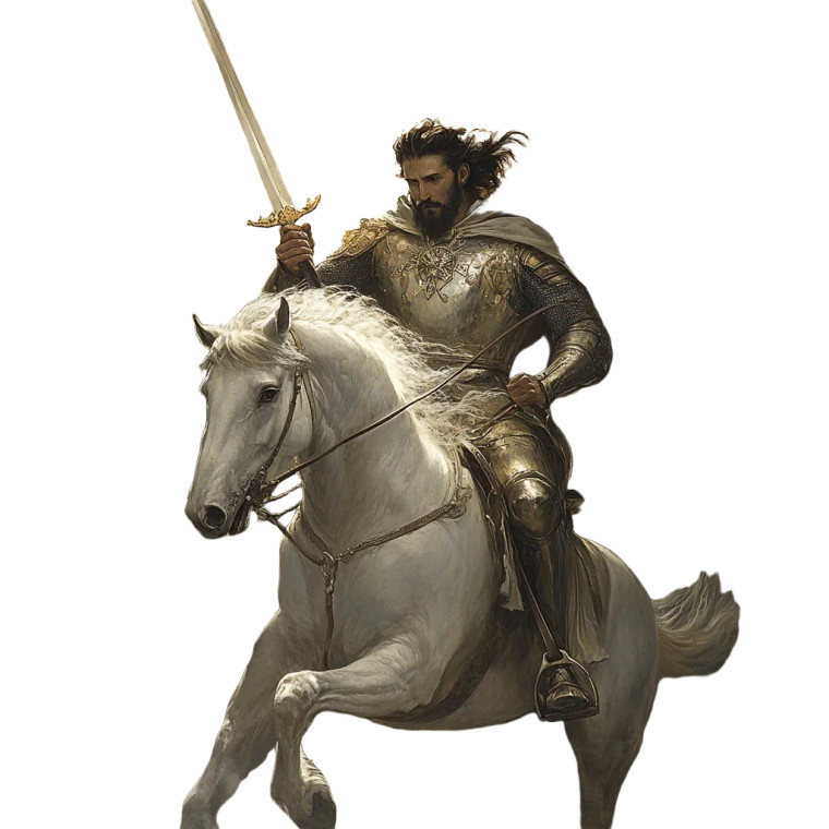 Santiago Matamoros Portrait Vinyl Car Decal Sticker – Waterproof & UV-Resistant 8"