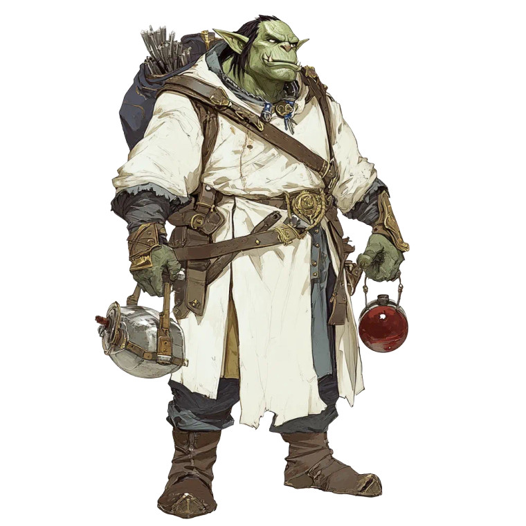 Anime Orc Alchemist Vinyl Car Decal Sticker – Waterproof & UV-Resistant 8"