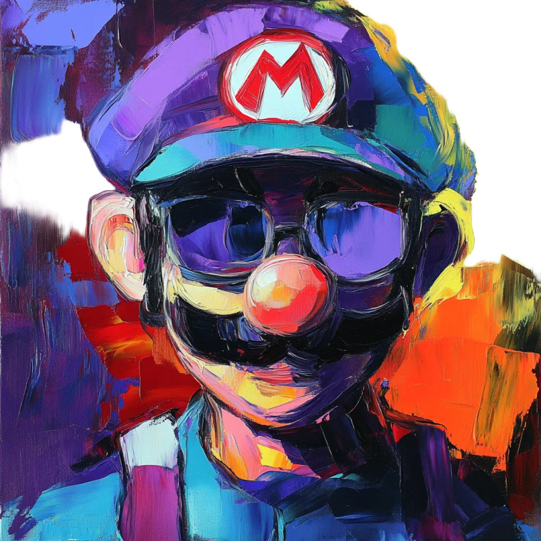 Waluigi Portrait Vinyl Car Decal Sticker – Waterproof & UV-Resistant 8"