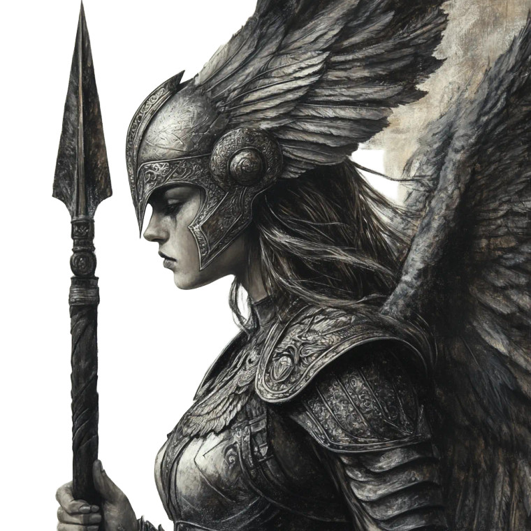 Valkyrie Warrior V4 Vinyl Car Decal Sticker – Waterproof & UV-Resistant 8"