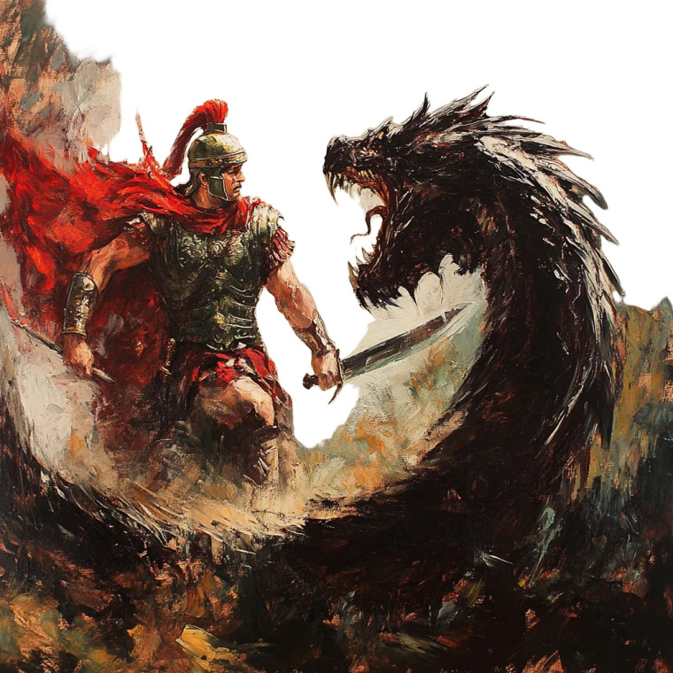 Roman Soldier'S Rise Vinyl Car Decal Sticker – Waterproof & UV-Resistant 8"