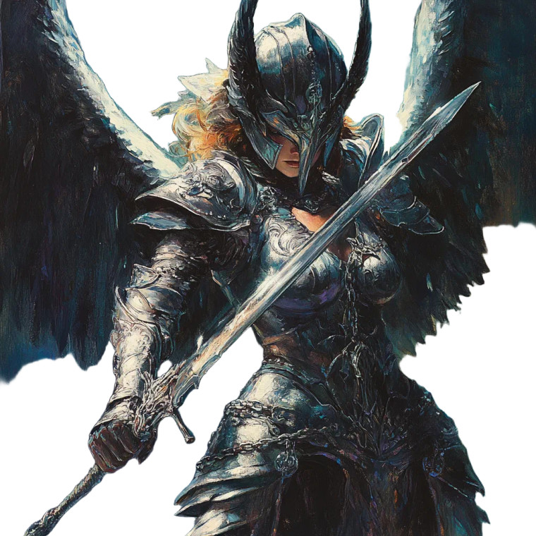 Valkyrie Warrior Maiden Vinyl Car Decal Sticker – Waterproof & UV-Resistant 8"