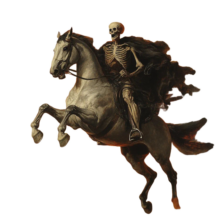 Horseman Of Death Vinyl Car Decal Sticker – Waterproof & UV-Resistant 8"