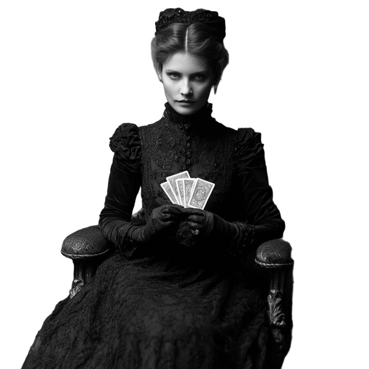 Mysterious Noblewoman Vinyl Car Decal Sticker – Waterproof & UV-Resistant 8"