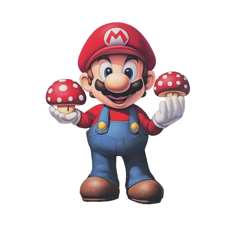 Mario Grows Big Vinyl Car Decal Sticker – Waterproof & UV-Resistant 8"
