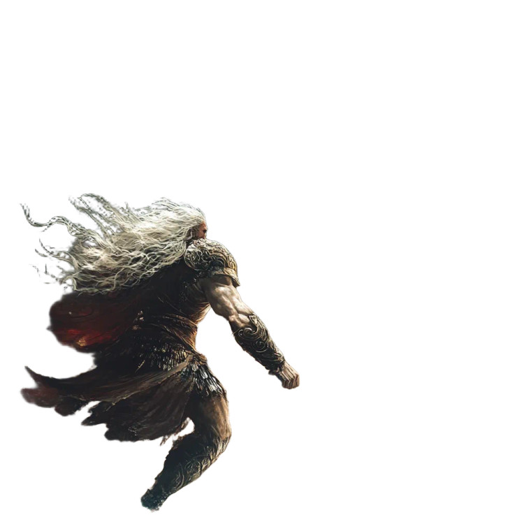 Elden Ring Warrior V2 Vinyl Car Decal Sticker – Waterproof & UV-Resistant 8"