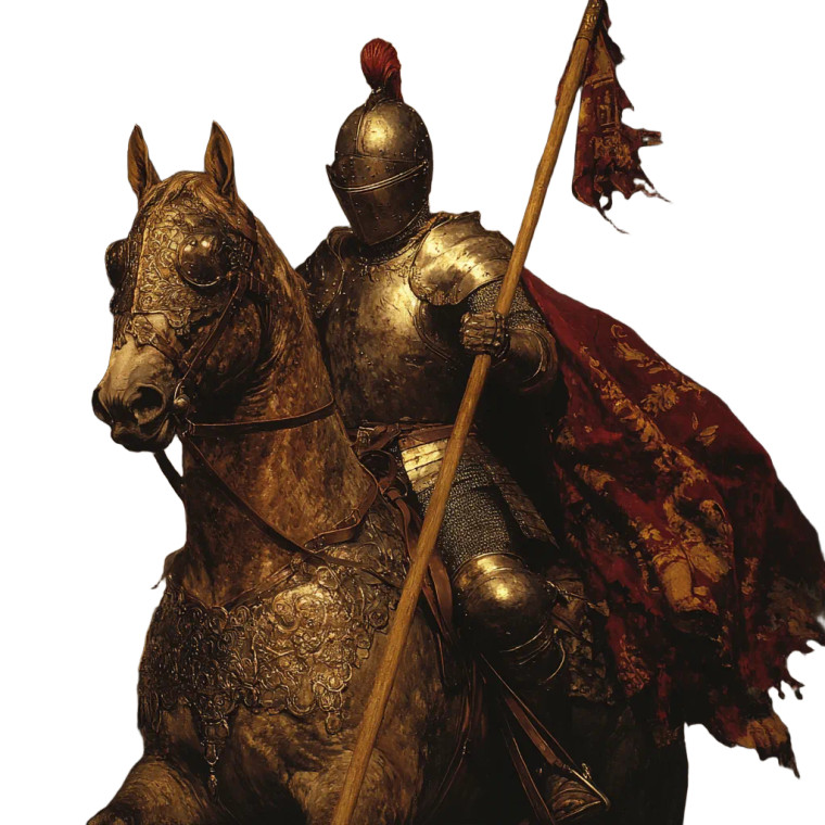 Medieval Knight V5 Vinyl Car Decal Sticker – Waterproof & UV-Resistant 8"