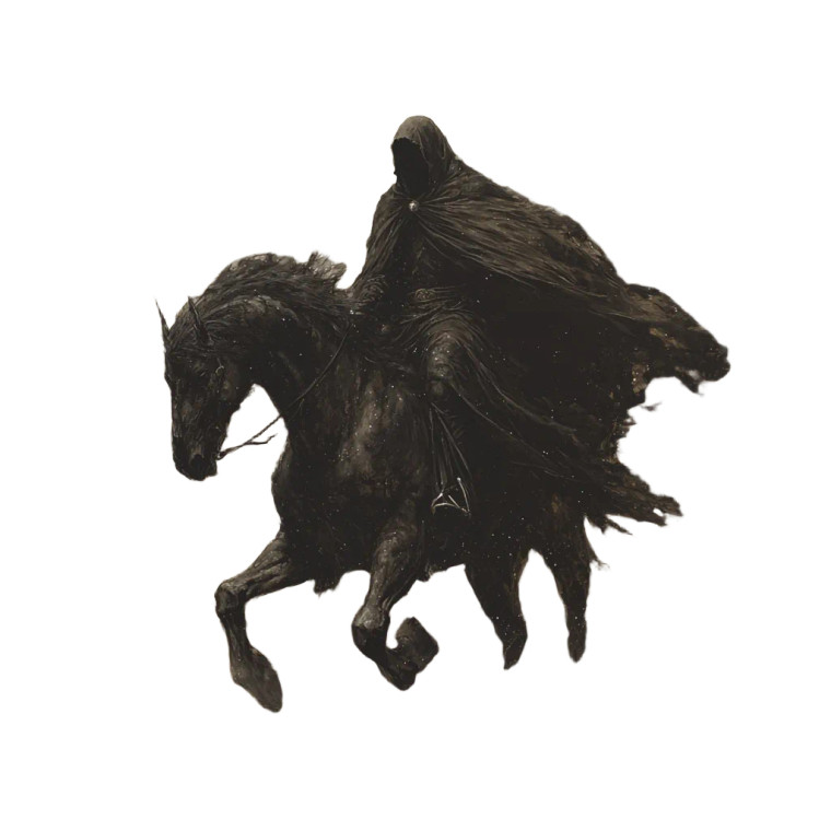 Galactic Nazgûl Rider Vinyl Car Decal Sticker – Waterproof & UV-Resistant 8"