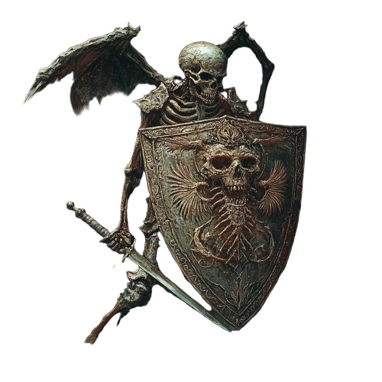 Skeleton Warrior V12 Vinyl Car Decal Sticker – Waterproof & UV-Resistant 8"