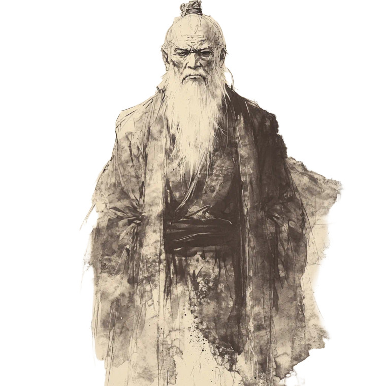 Angry Zen Monk Vinyl Car Decal Sticker – Waterproof & UV-Resistant 8"