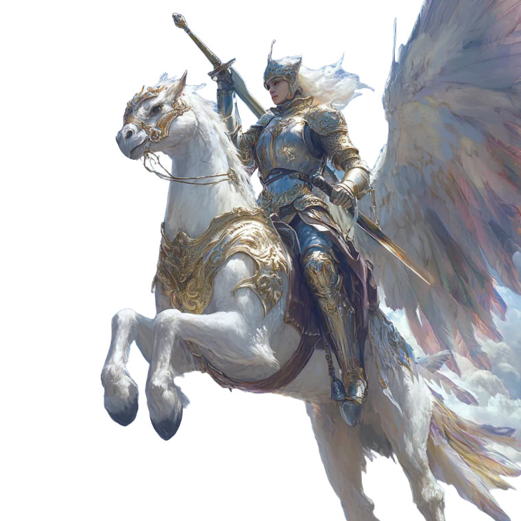 Holy Knight Griffin Vinyl Car Decal Sticker – Waterproof & UV-Resistant 8"