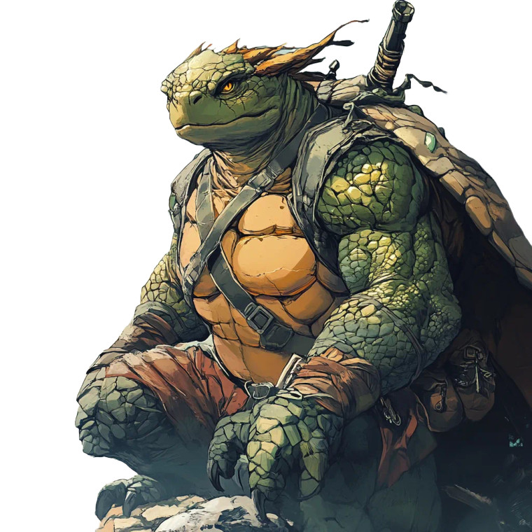 Dragon Turtle Warrior Vinyl Car Decal Sticker – Waterproof & UV-Resistant 8"