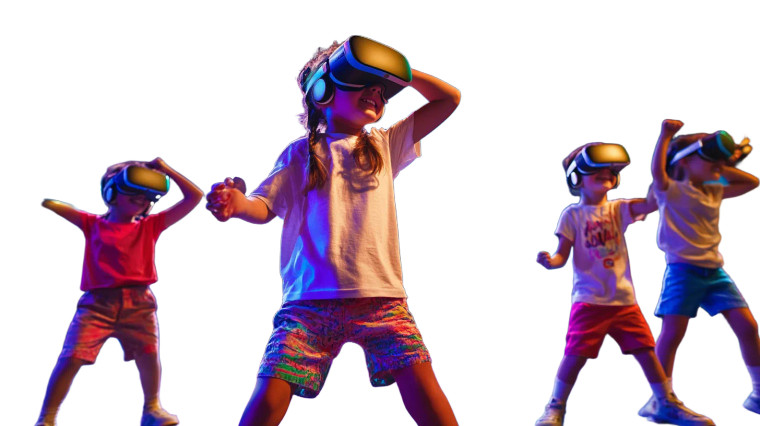 Vr Playful Children Vinyl Car Decal Sticker – Waterproof & UV-Resistant 8"
