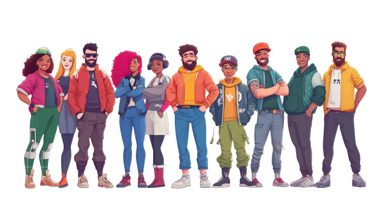 Diverse Game Characters Vinyl Car Decal Sticker – Waterproof & UV-Resistant 8"