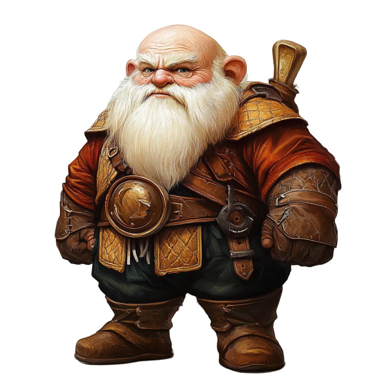 Dnd Dwarf Vinyl Car Decal Sticker – Waterproof & UV-Resistant 8"