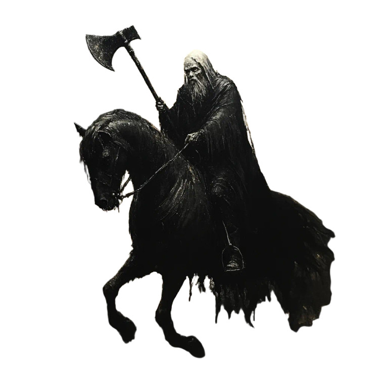 Undead Rider Vinyl Car Decal Sticker – Waterproof & UV-Resistant 8"