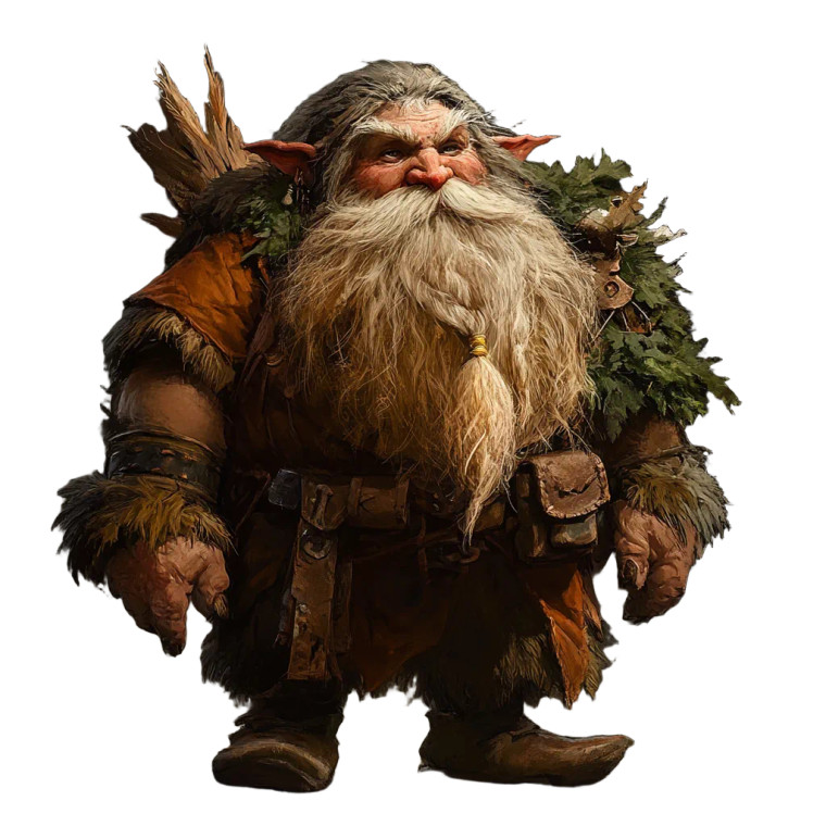 Dwarven Druid V2 Vinyl Car Decal Sticker – Waterproof & UV-Resistant 8"