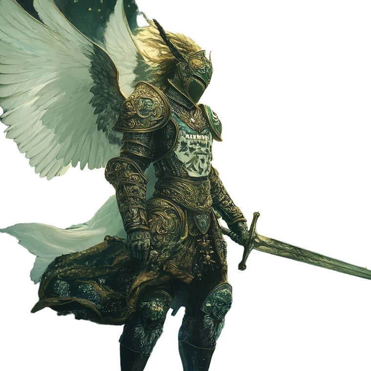 Celestial Guardian V2 Vinyl Car Decal Sticker – Waterproof & UV-Resistant 8"